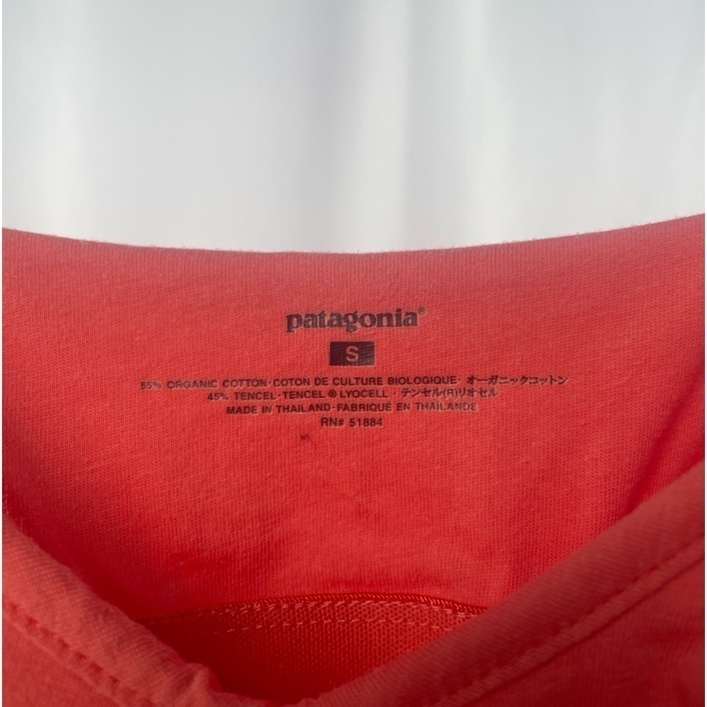 Patagonia Kamala‎ Organic Cotton Ruffle Tank Dress in Coral Floral Size Small - Picture 3 of 4